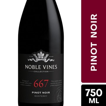Noble Vines 667 Pinot Noir Special Select California Red Wine, 750 mL