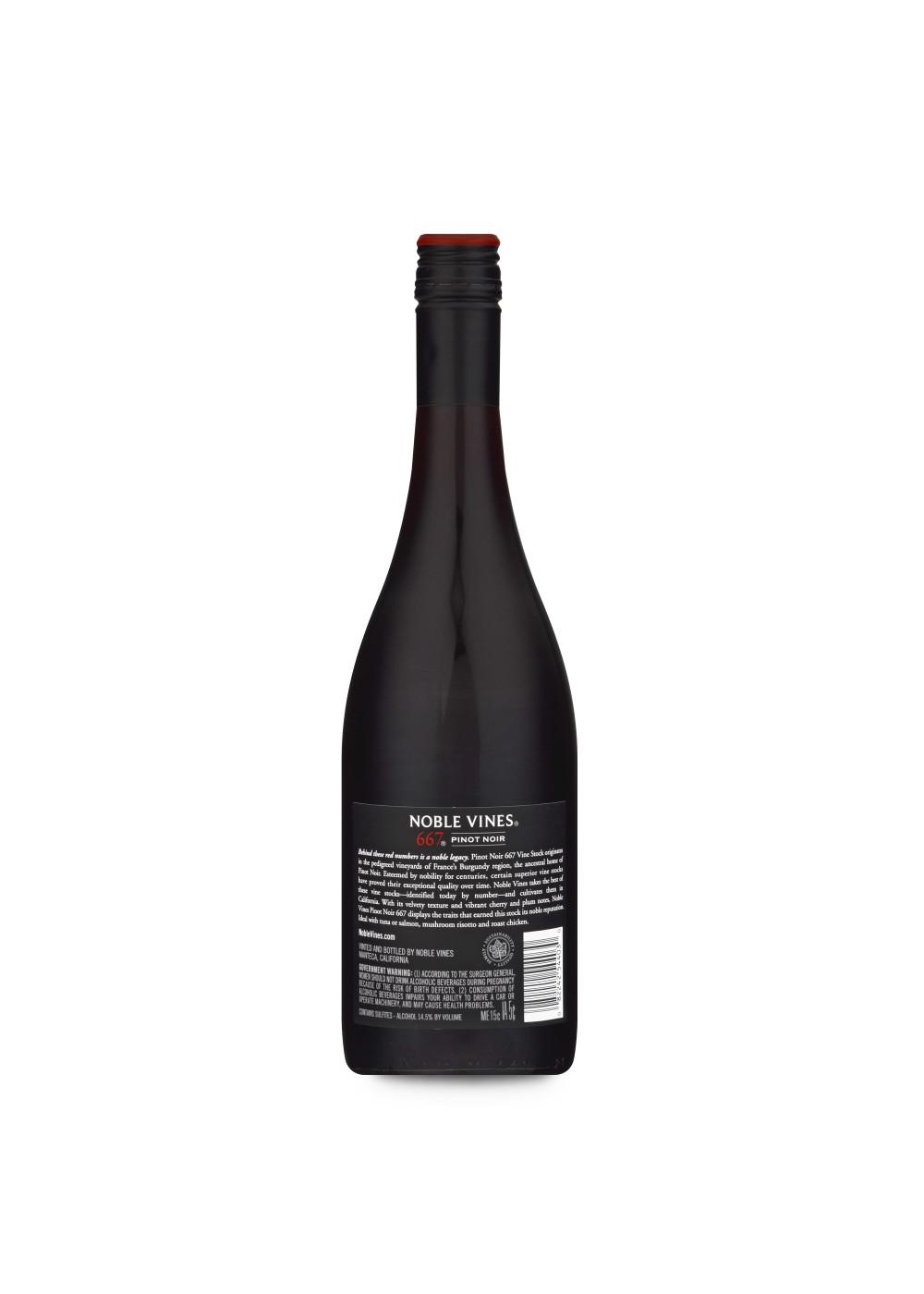 Noble Vines 667 Pinot Noir Special Select California Red Wine; image 6 of 6