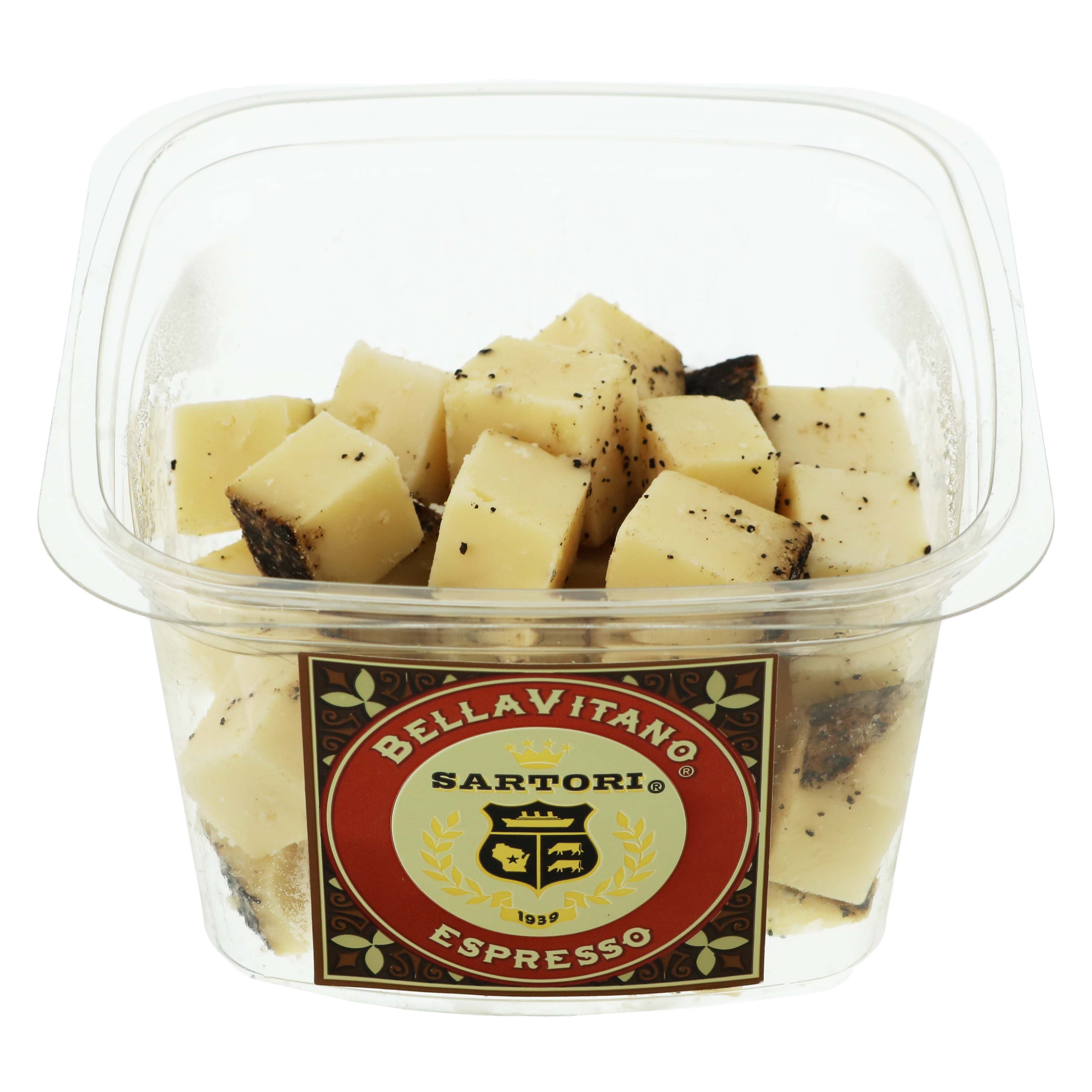 Sartori BellaVitano Espresso Cheese Cubes Shop Cheese at HEB
