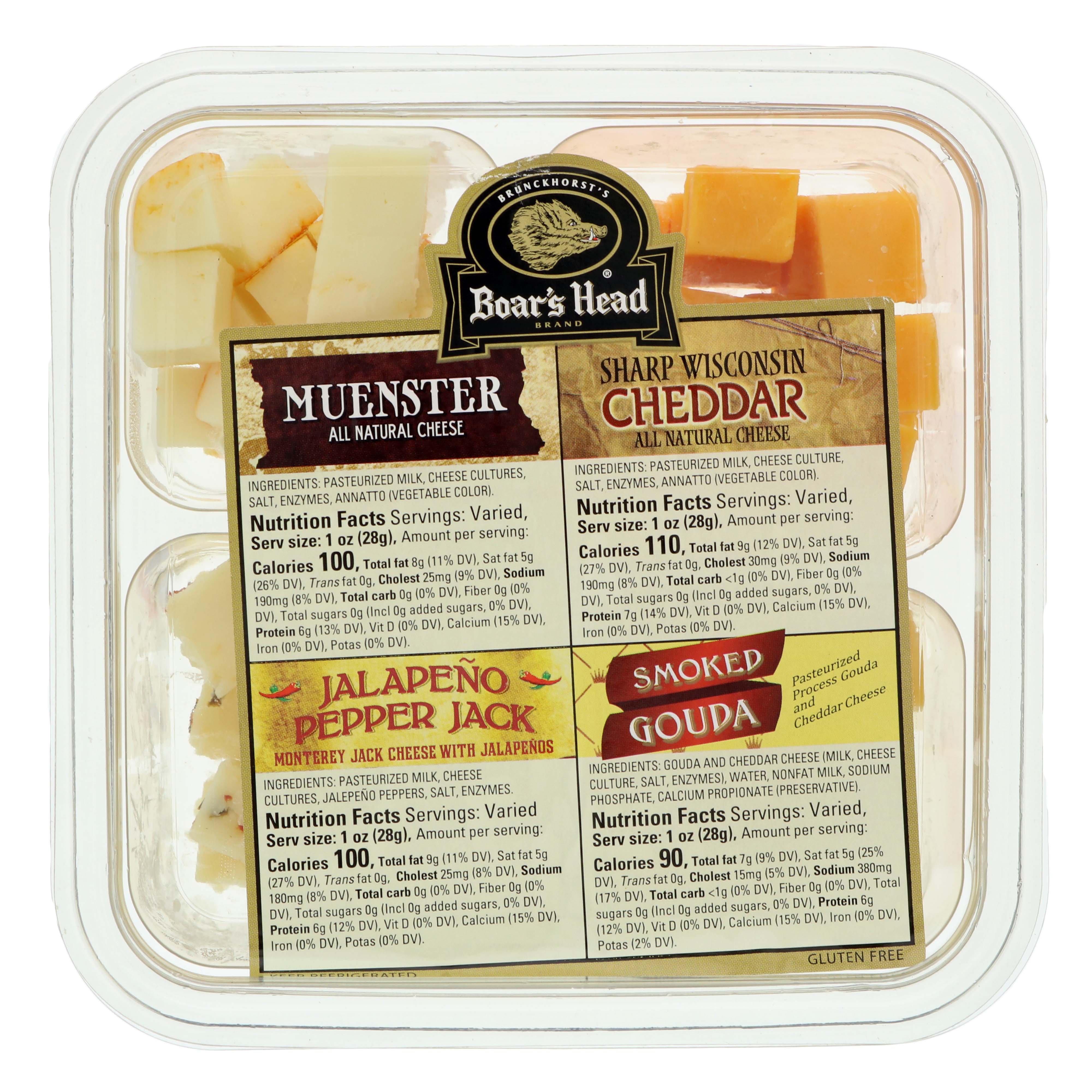 Boar's Head Four Variety Cheese Cubes - Shop Cheese At H-E-B