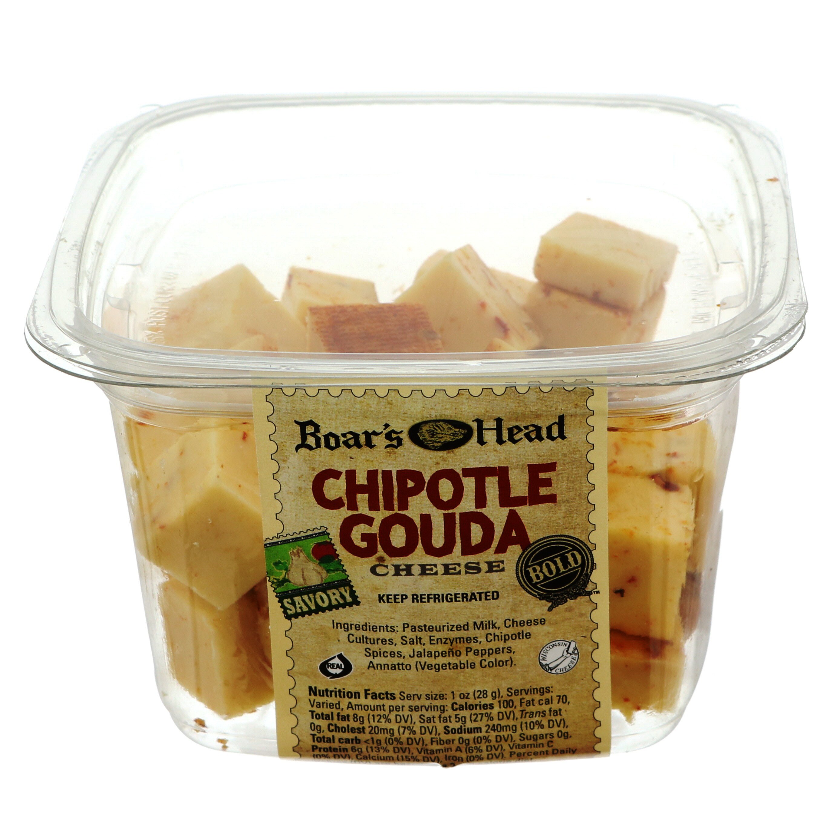 Boar's Head Bold Chipotle Gouda Cheese Cubes Shop Cheese at HEB