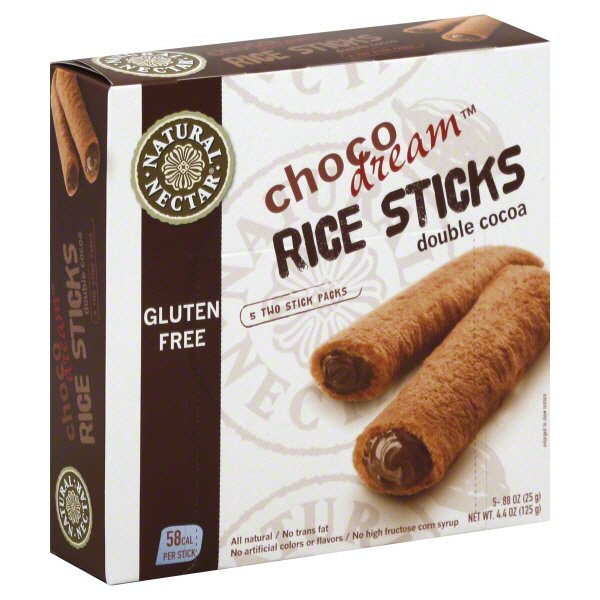 Natural Nectar Choco Dream Double Cocoa Rice Sticks, 4.4 oz | Central ...