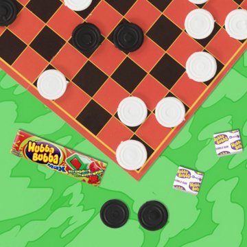 Hubba Bubba Max Strawberry-Watermelon Bubble Gum, 5 pc