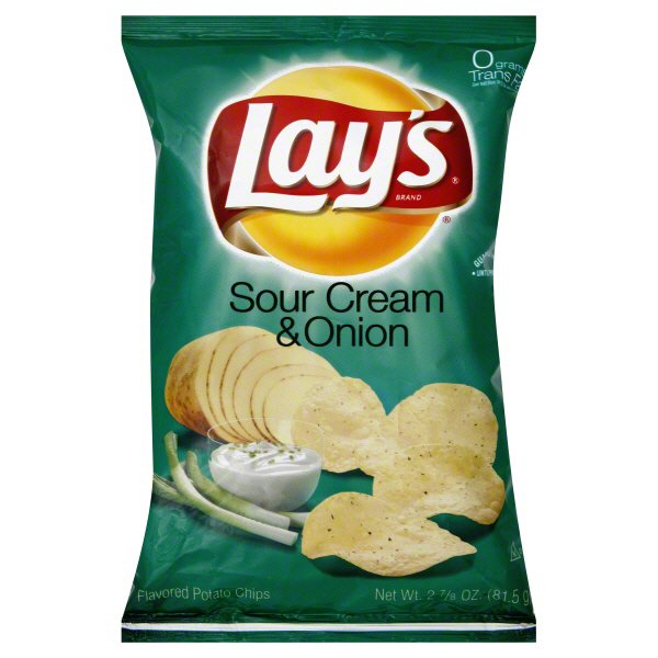 Lay's Sour Cream & Onion Flavored Potato Chips Shop Lay's Sour Cream