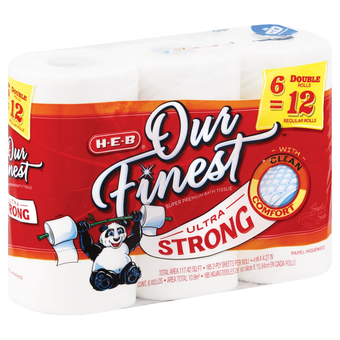 H-E-B Our Finest Ultra Strong Double Roll Toilet Paper - Shop Toilet ...