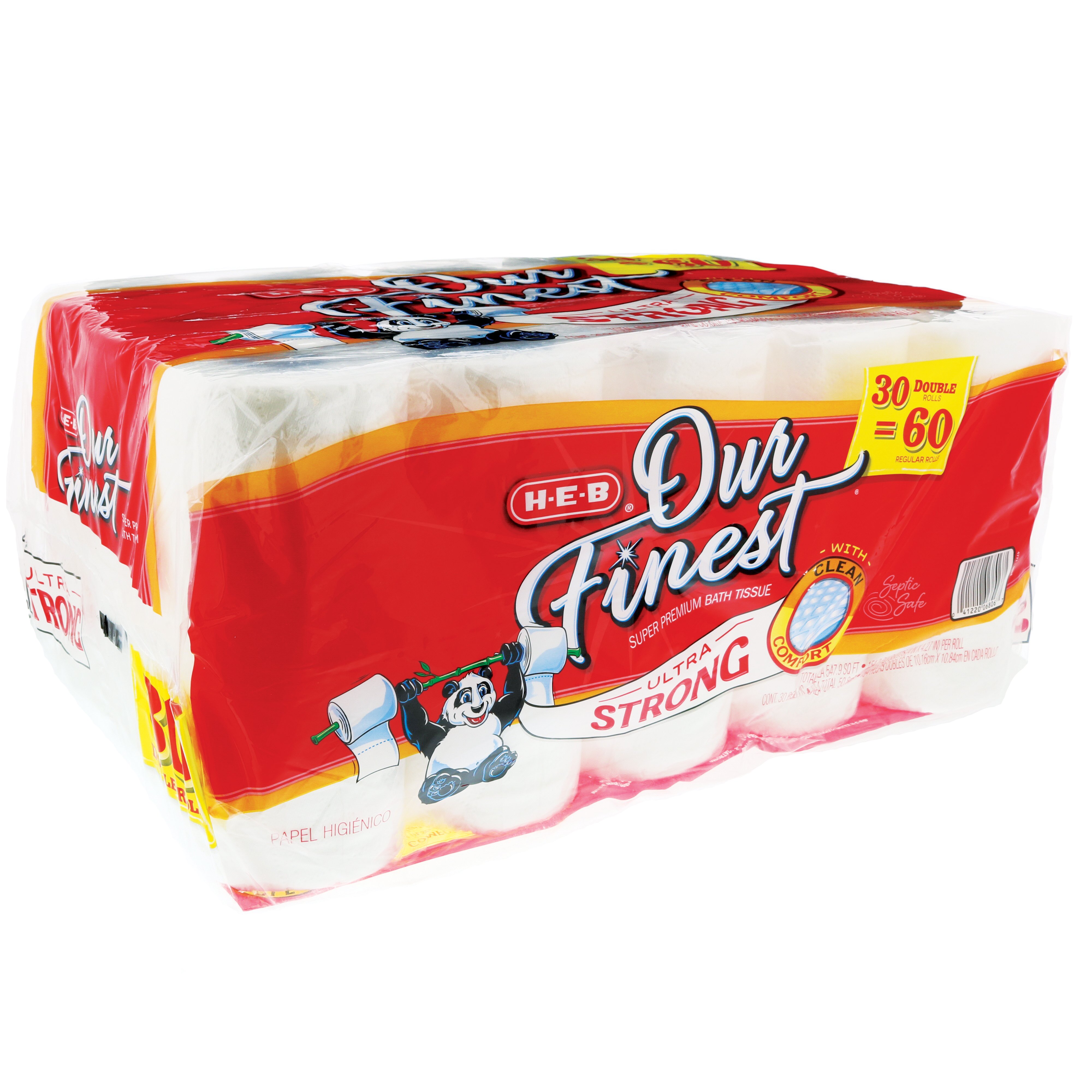 HEB Our Finest Ultra Strong Double Roll Toilet Paper Shop Toilet