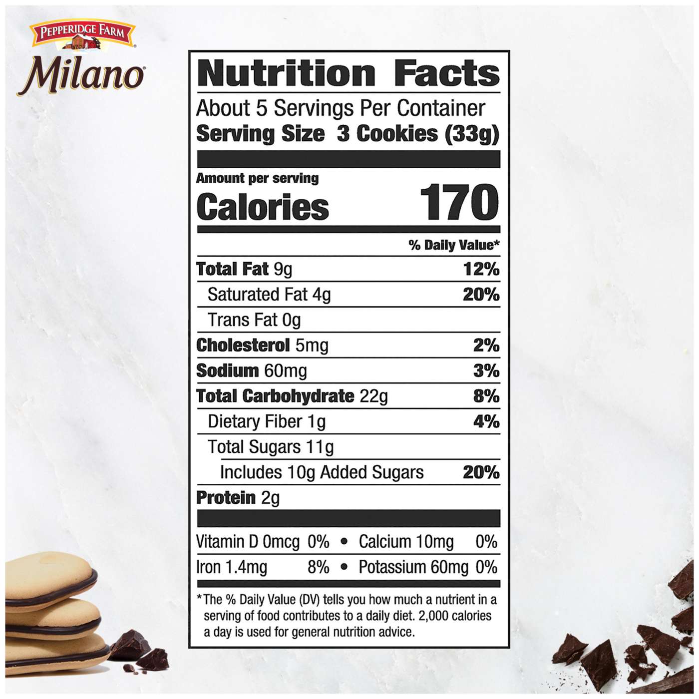 Pepperidge Farm Milano Milk Chocolate Cookies; image 5 of 9