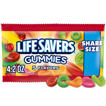 Life Savers 5 Flavors Gummy Candy - Share Size, 4.2 oz