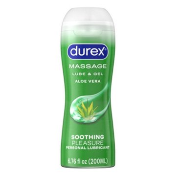 Durex Massage Lube & Gel Aloe Vera Personal Lubricant, 6.76 oz