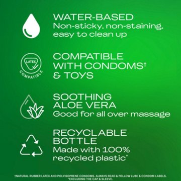 Durex Massage Lube & Gel Aloe Vera Personal Lubricant, 6.76 oz