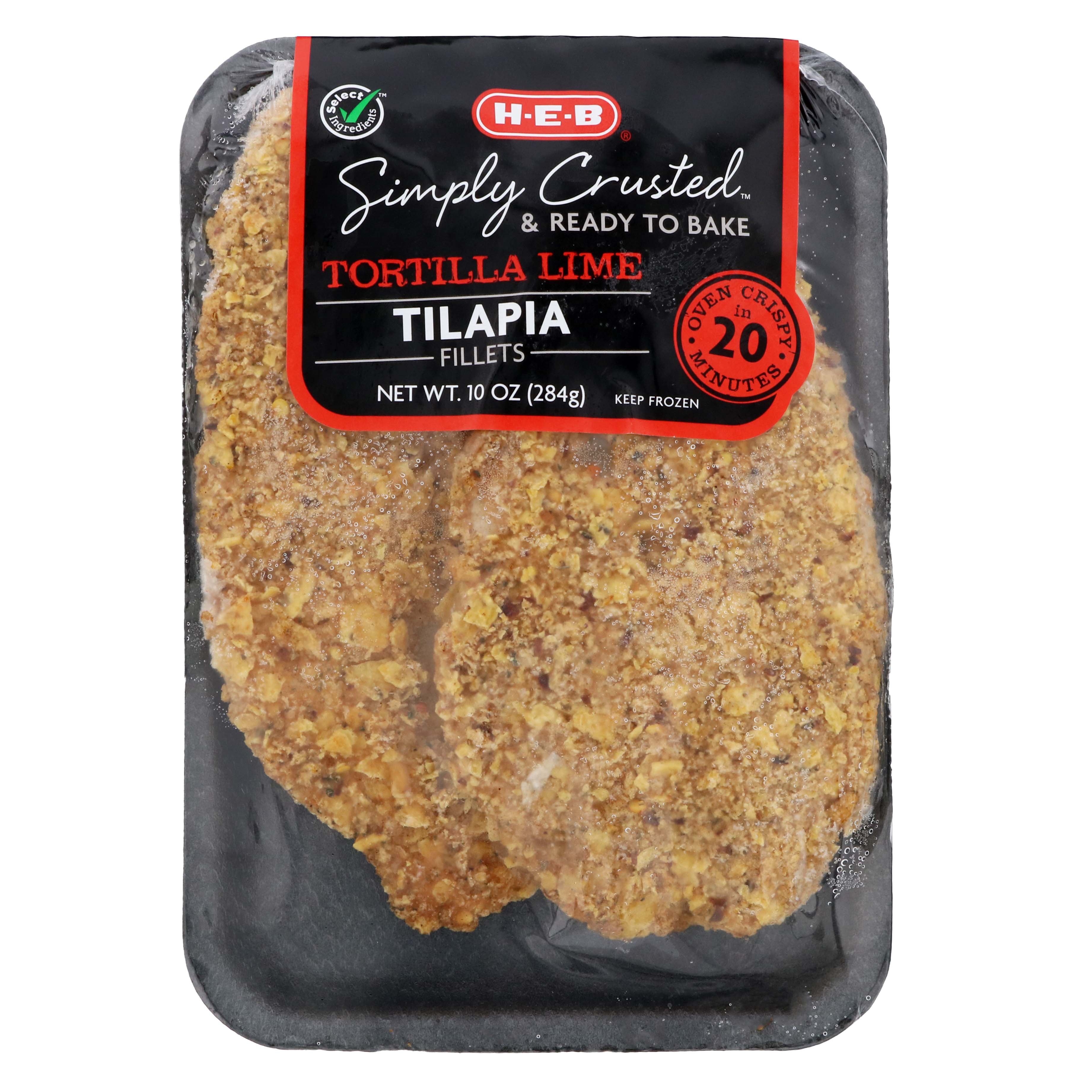HEB Select Ingredients Tortilla Encrusted Tilapia Fillets Shop Fish at HEB