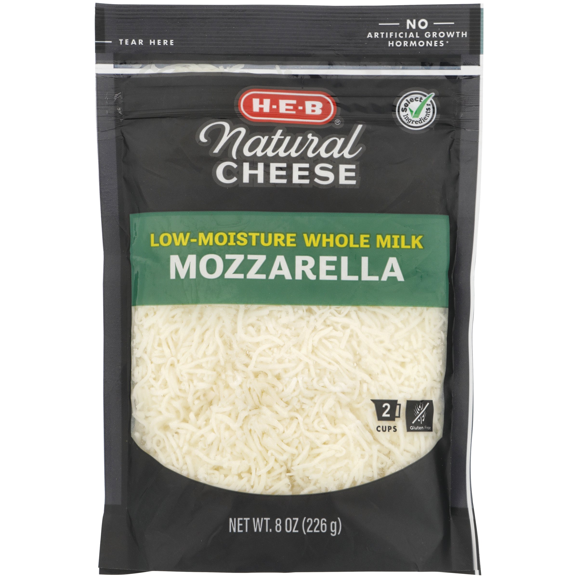 HEB Select Ingredients Mozzarella Cheese, Shredded Shop Cheese at HEB