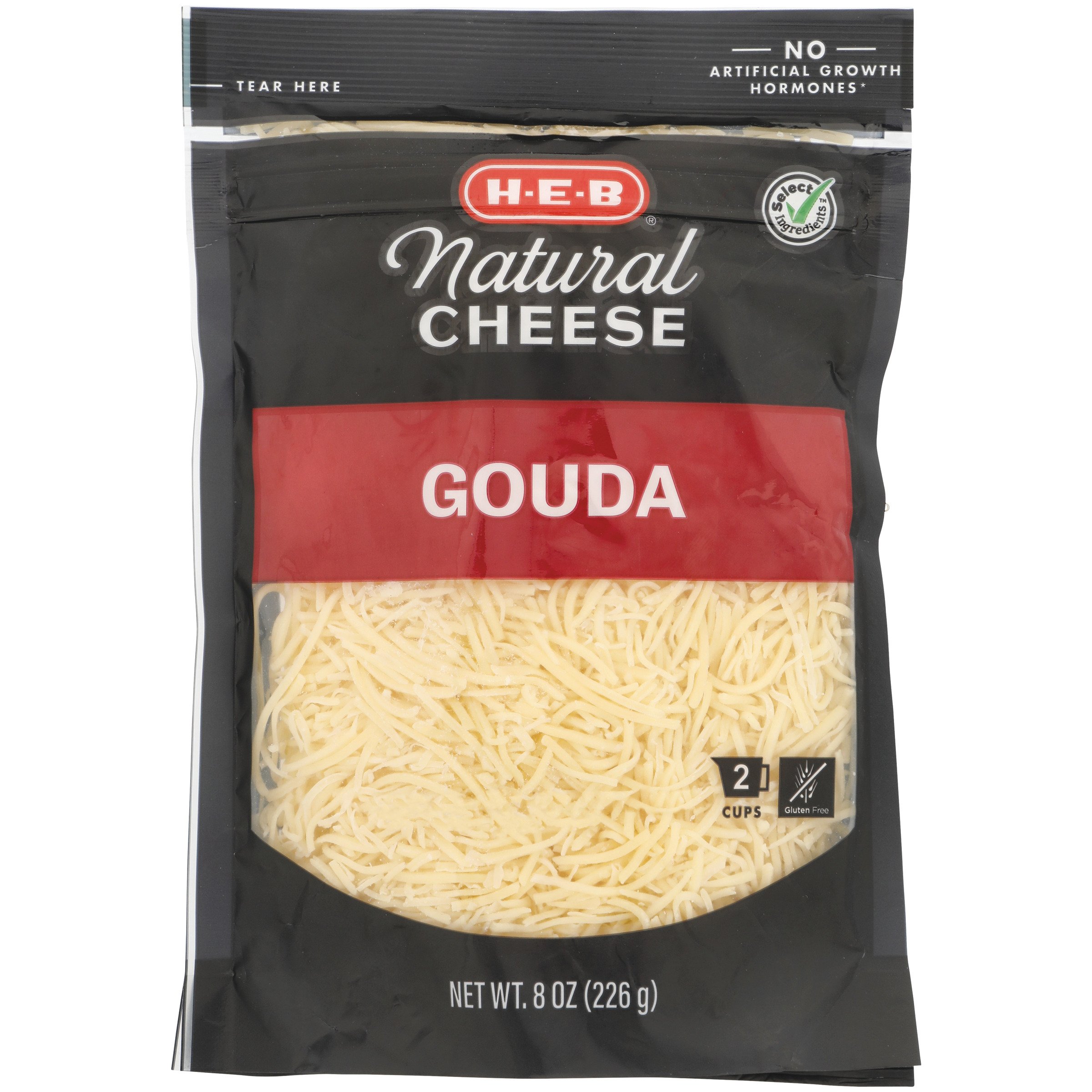 HEB Select Ingredients Gouda Cheese, Shredded Shop Cheese at HEB