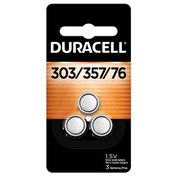 Duracell 303/357 1.5V Silver Oxide Battery