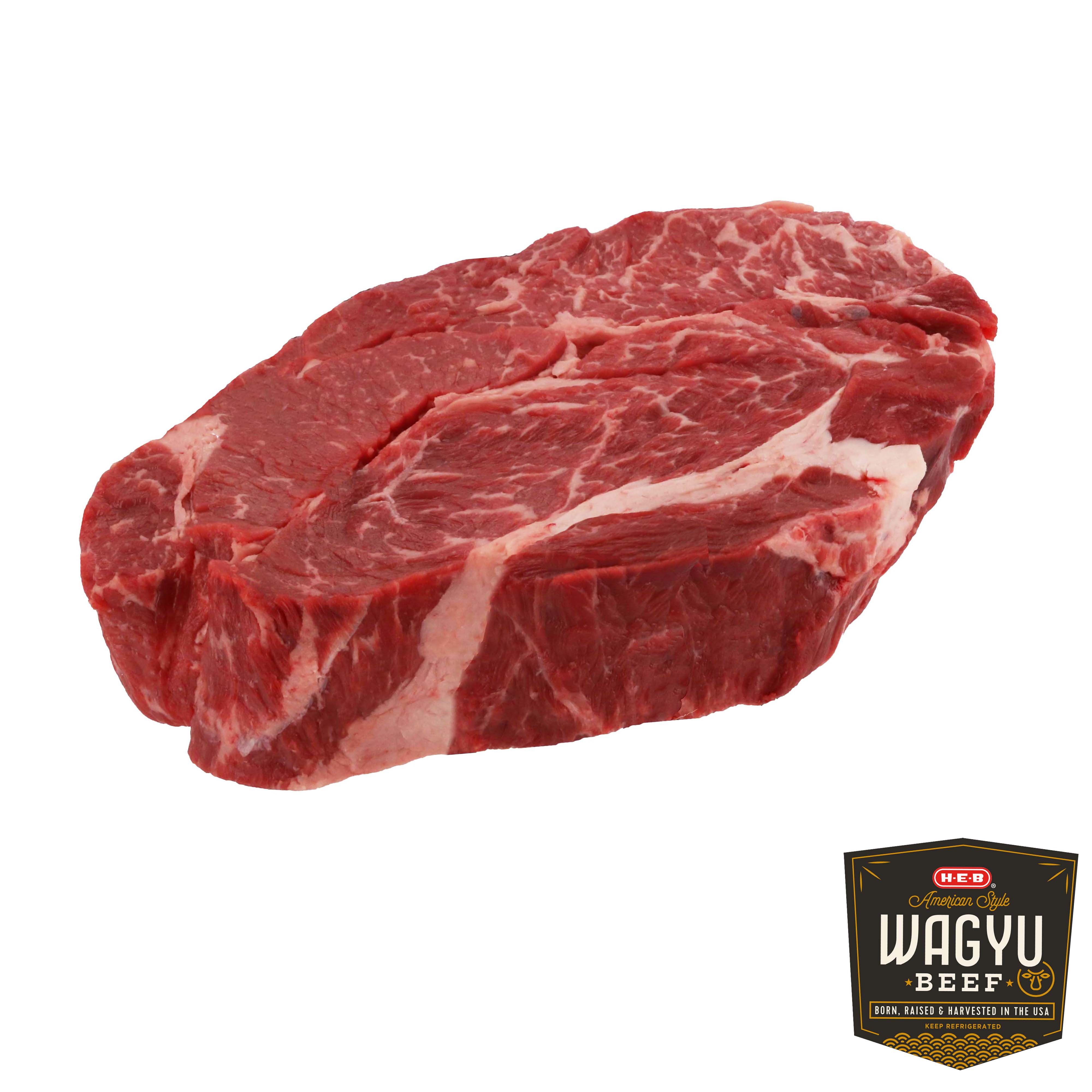 HEB Wagyu Beef Chuck Roast Boneless, Service Case Shop Beef at HEB