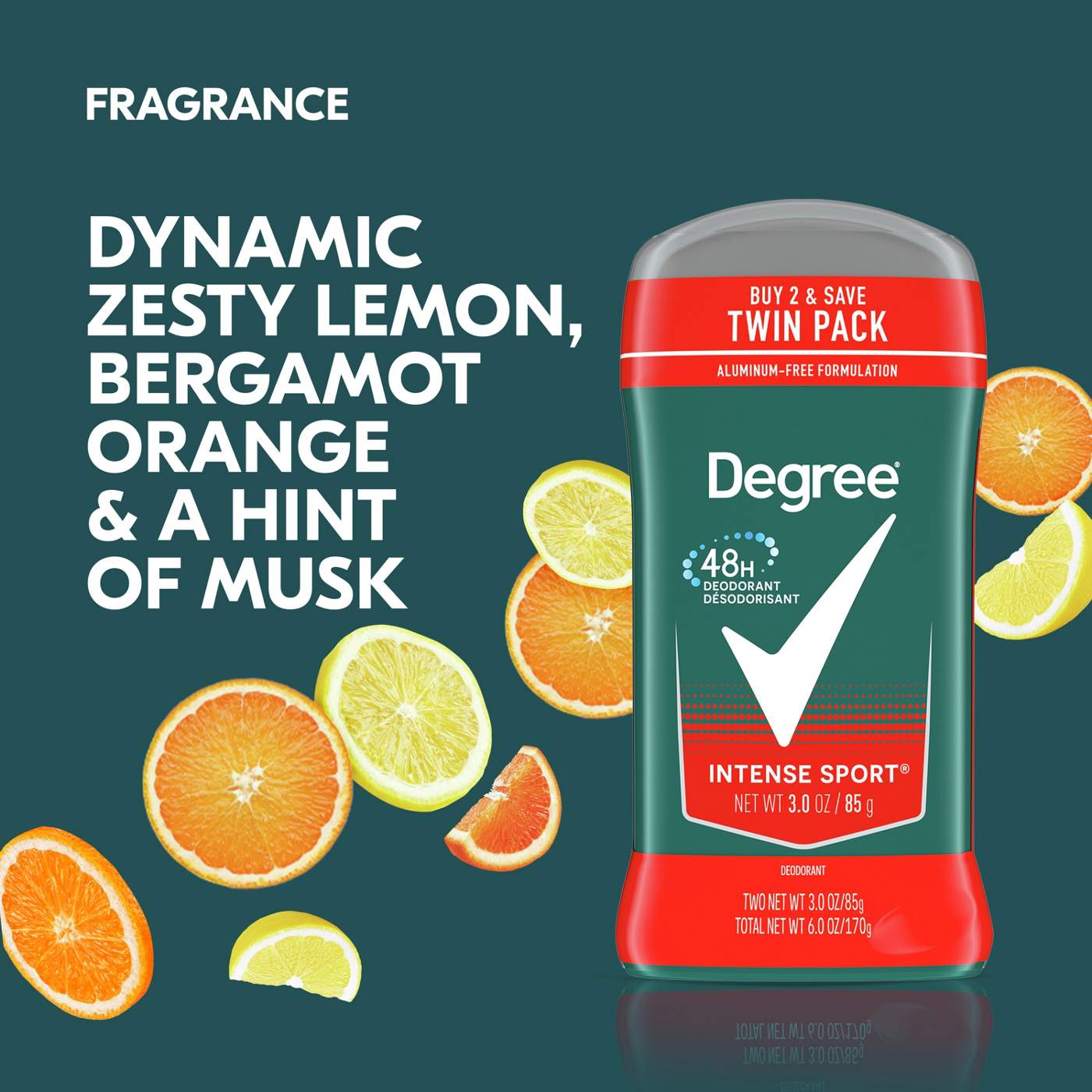 Degree Men 48 Hr Deodorant Intense Sport, 3 oz Shop Deodorant & antiperspirant at HEB
