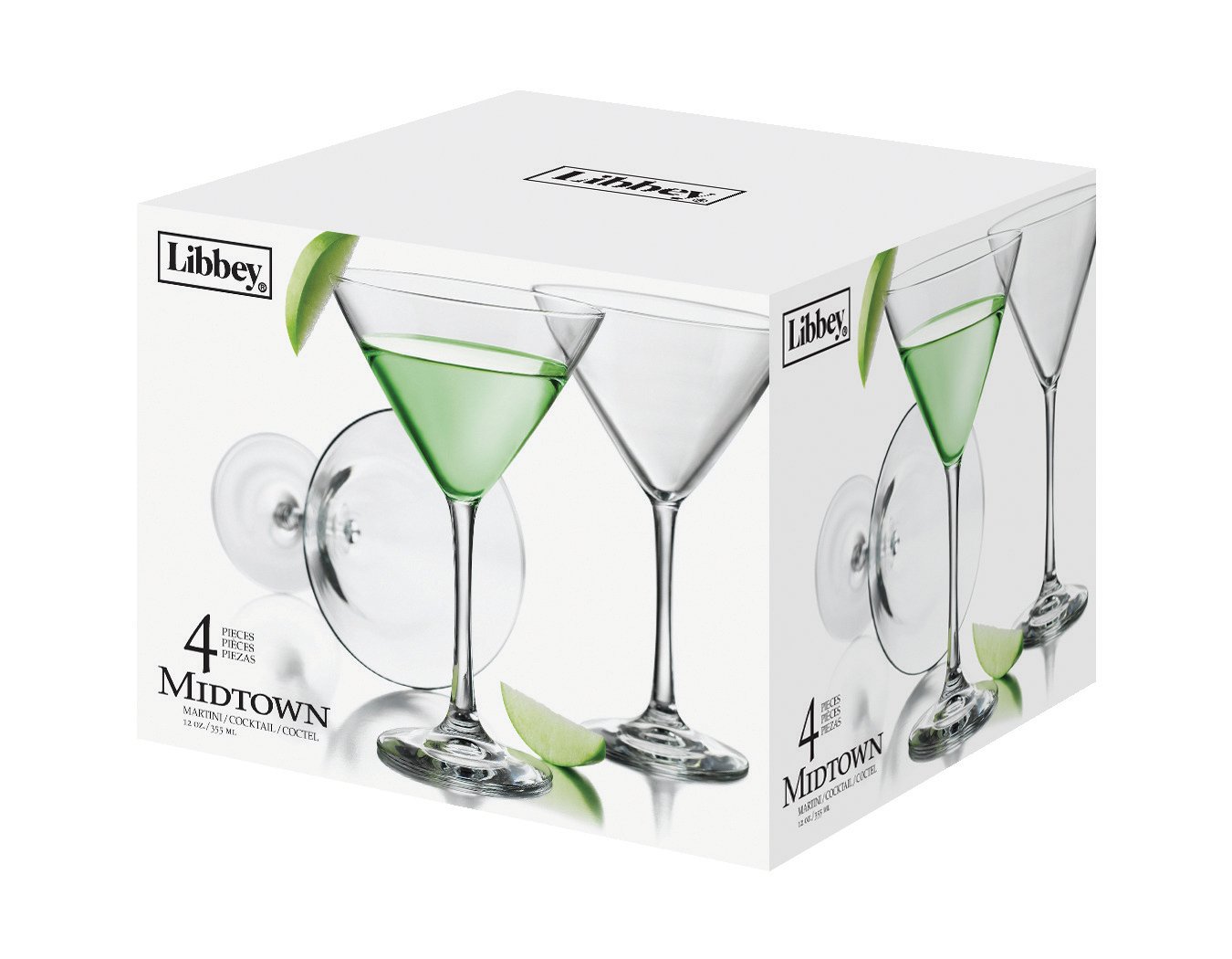 Libbey Midtown Martini Glasses Set Of 4 Shop Glasses & Mugs at HEB