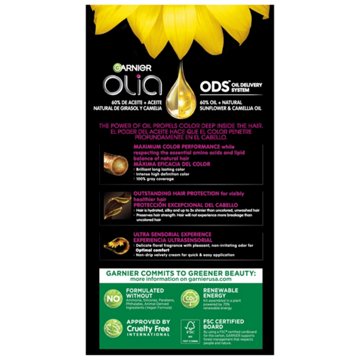 Garnier Olia Oil Powered Ammonia Free Permanent Hair Color 6.0 Light Brown
