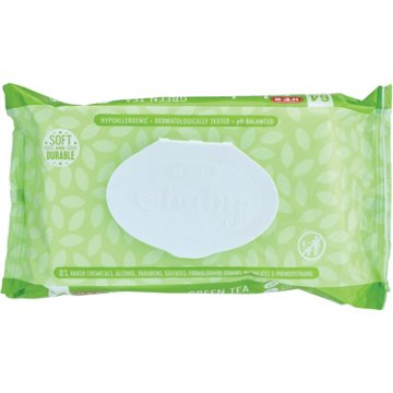 H-E-B Baby Wipes - Green Tea & Cucumber, 64 ct