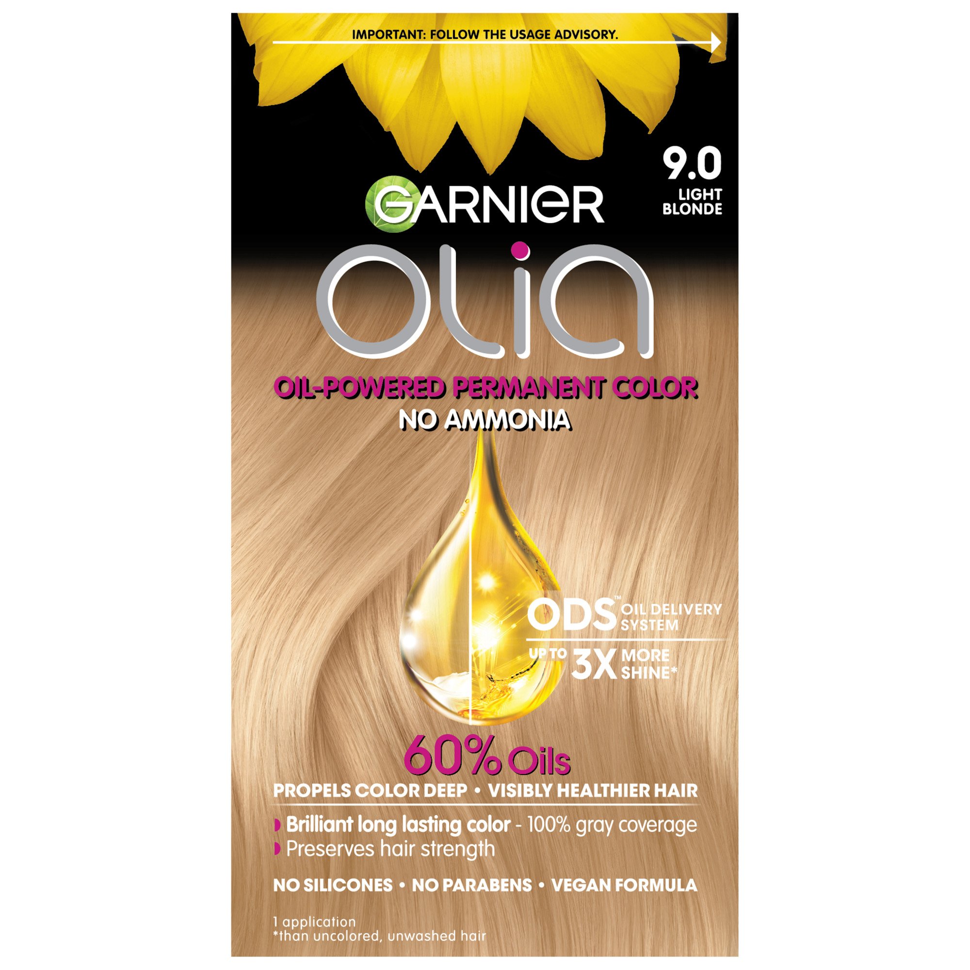 Garnier Olia Oil Powered Ammonia Free Permanent Hair Color  Light Blonde  - Shop Hair Color at H-E-B