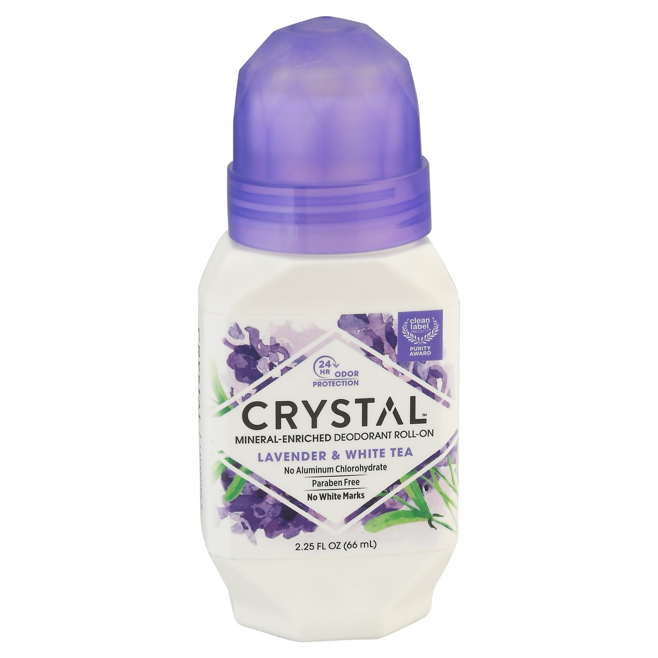 Crystal RollOn Essence Lavender and White Tea Hypoallergenic Mineral
