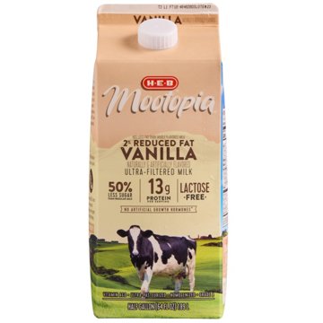 H-E-B Mootopia 13g Protein Lactose Free 2% Reduced Fat Vanilla Milk