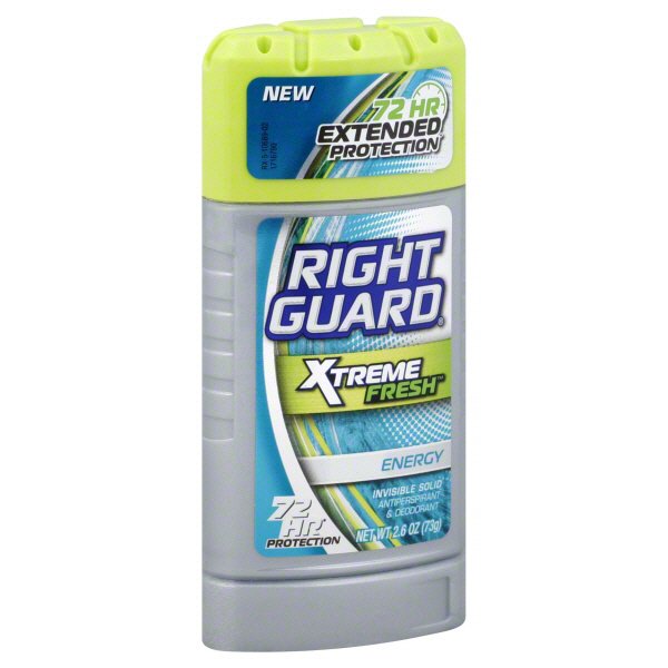Right Guard Xtreme Fresh Invisible Solid Energy Antiperspirant