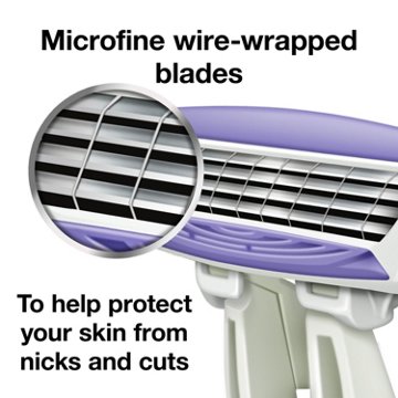 Hill Country Essentials Simply Silky 4 Women's Disposable Razors - Sensitive Skin, 3 pk