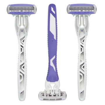 Hill Country Essentials Simply Silky 4 Women's Disposable Razors - Sensitive Skin, 3 pk
