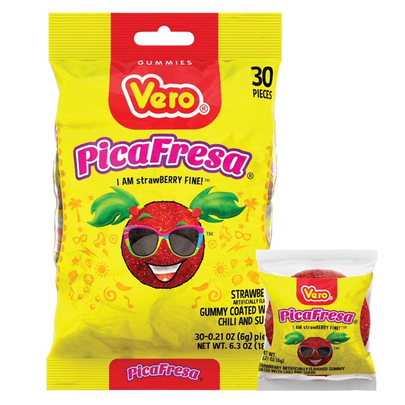 pica fresa candy