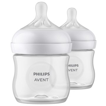 Avent Natural Feeding (0+ Months) 4 oz Bottles, 2 ct