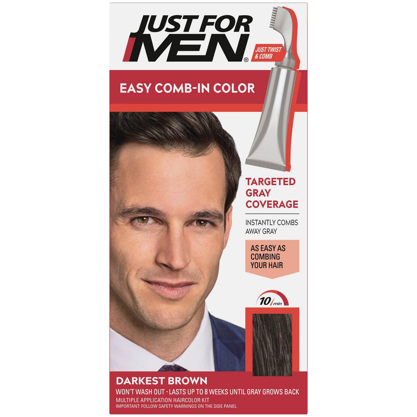 Just For Men Comb In Haircolor Darkest Brown A-50; image 2 of 2