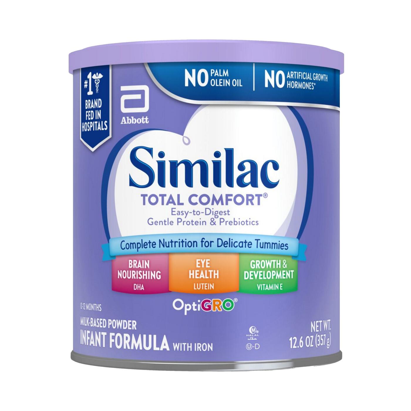Similac Total Comfort Milk-Based Powder Infant Formula with Iron; image 1 of 10