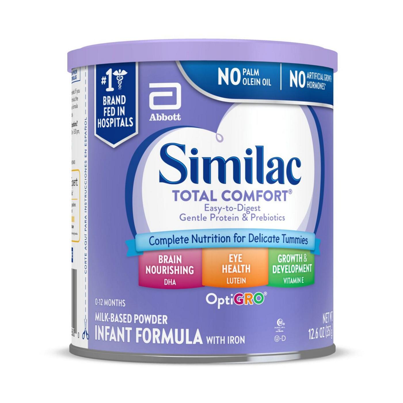 Similac Total Comfort Milk-Based Powder Infant Formula with Iron; image 3 of 10