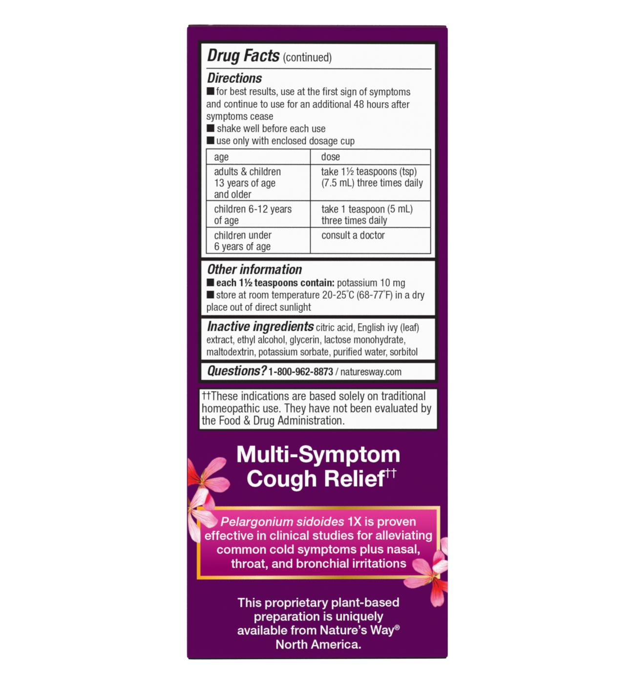 Nature's Way Umcka Non-Drowsy Cough Syrup; image 4 of 4