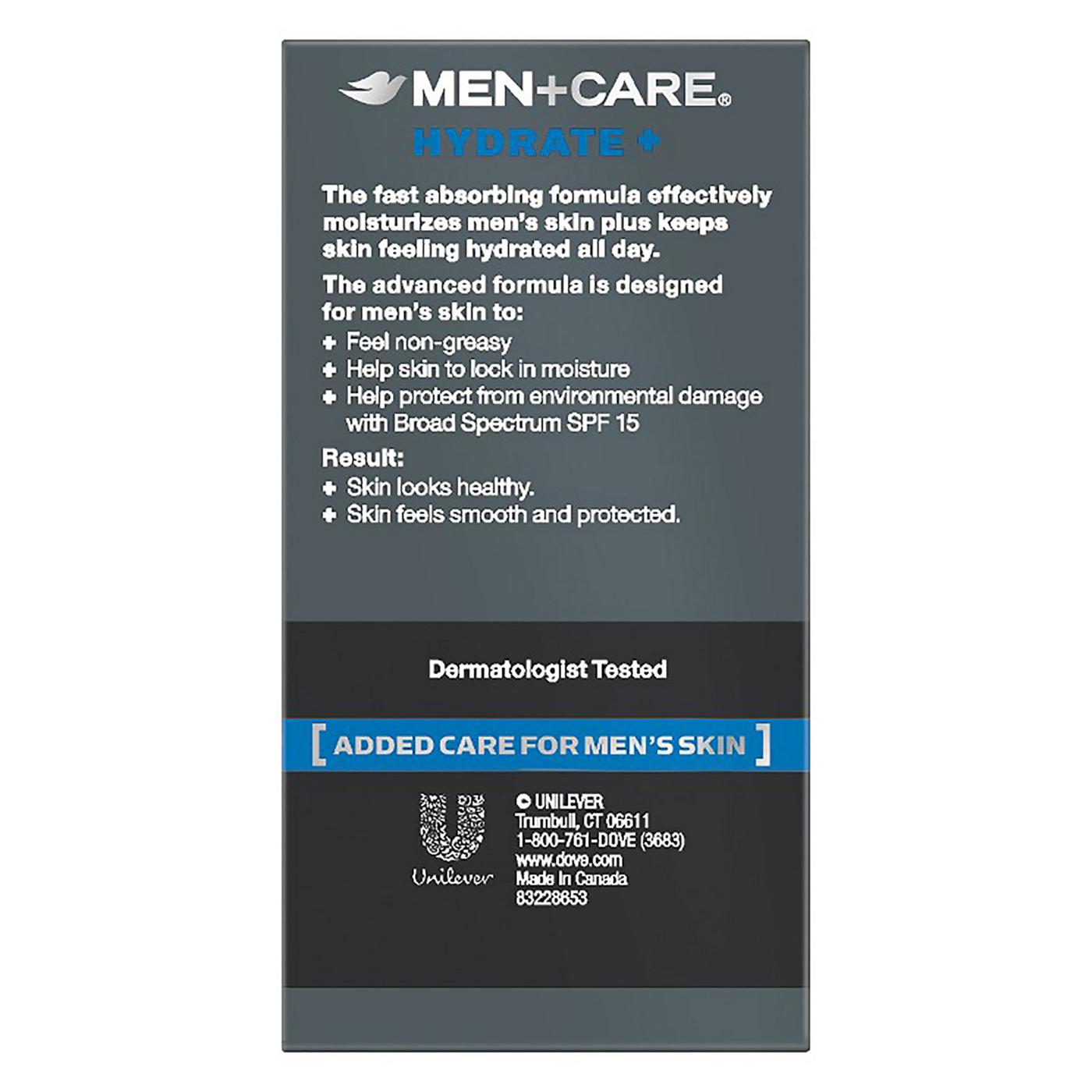 Dove Men+Care Hydrate+ Face Lotion; image 3 of 4