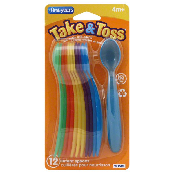 The First Years Take & Toss Infant Spoons 4m+