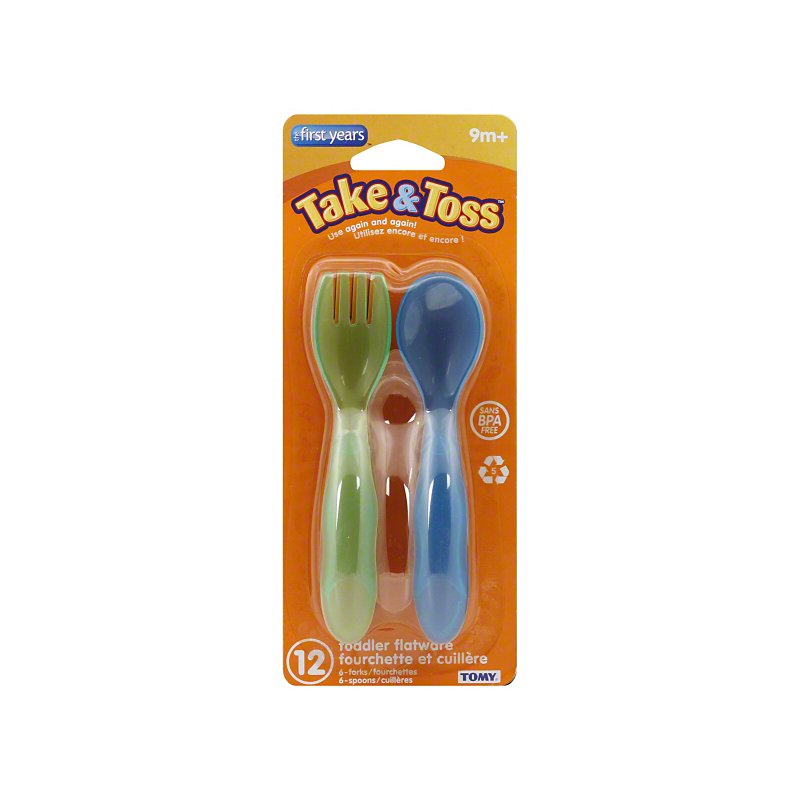 The First Years Take and Toss Toddler Feeding Set Includes