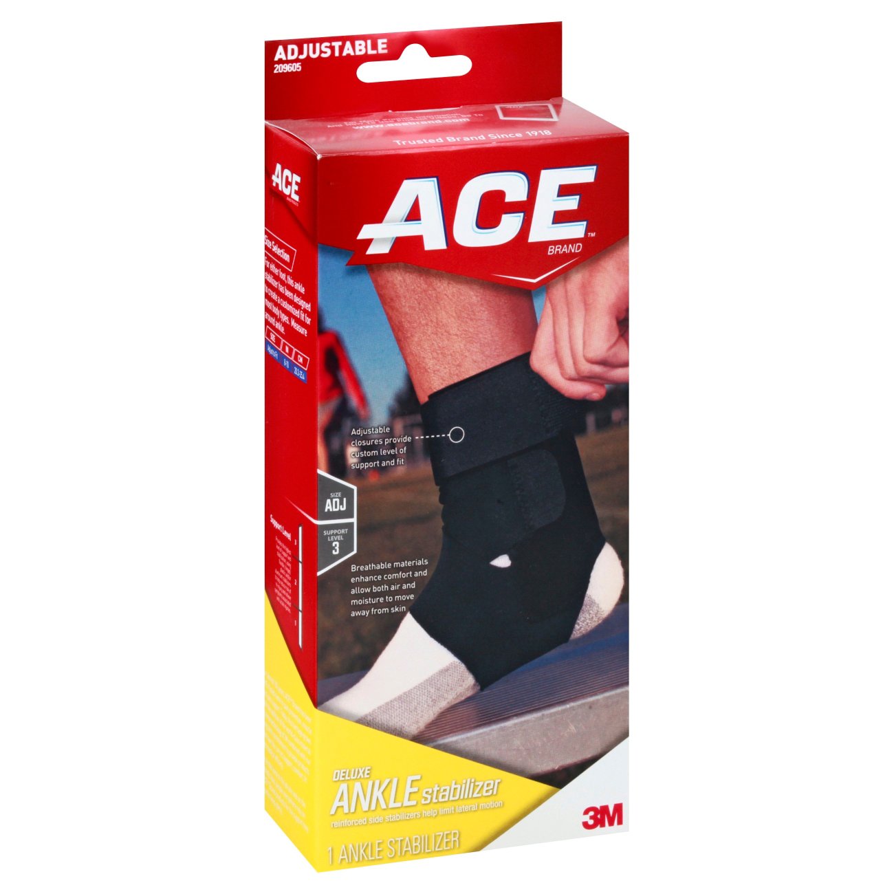 Ace Deluxe Ankle Stabilizer - Shop Sleeves & Braces at H-E-B