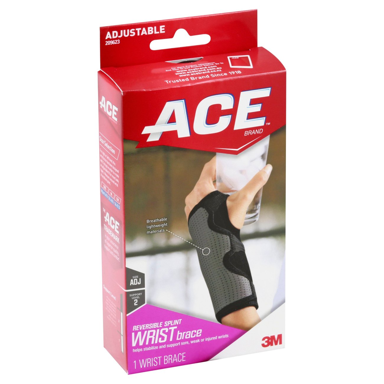 Ace Moderate-Stabilizing Adjustable Splint Wrist Brace - Shop