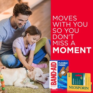 Band-Aid Flexible Fabric Bandages - Assorted Sizes, 100 ct