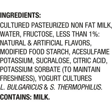 Light + Fit Nonfat Greek 4 pk Yogurt - Vanilla