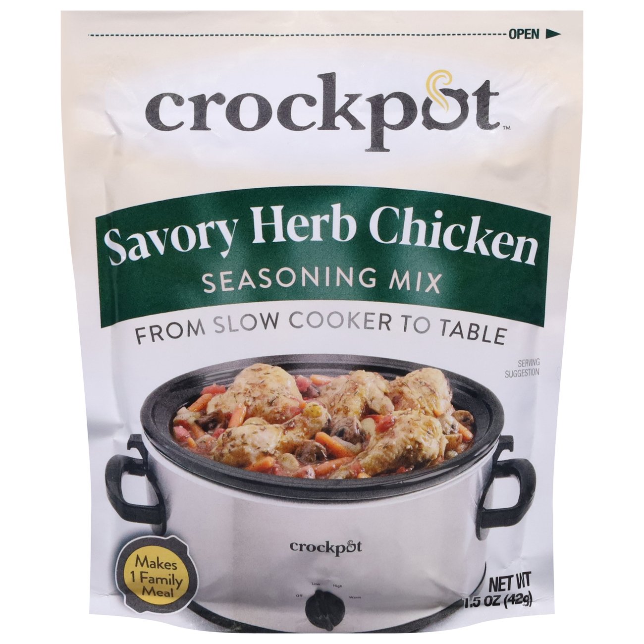 Crock-Pot Savory Herb Chicken Seasoning Mix - Shop Spice mixes at H-E-B