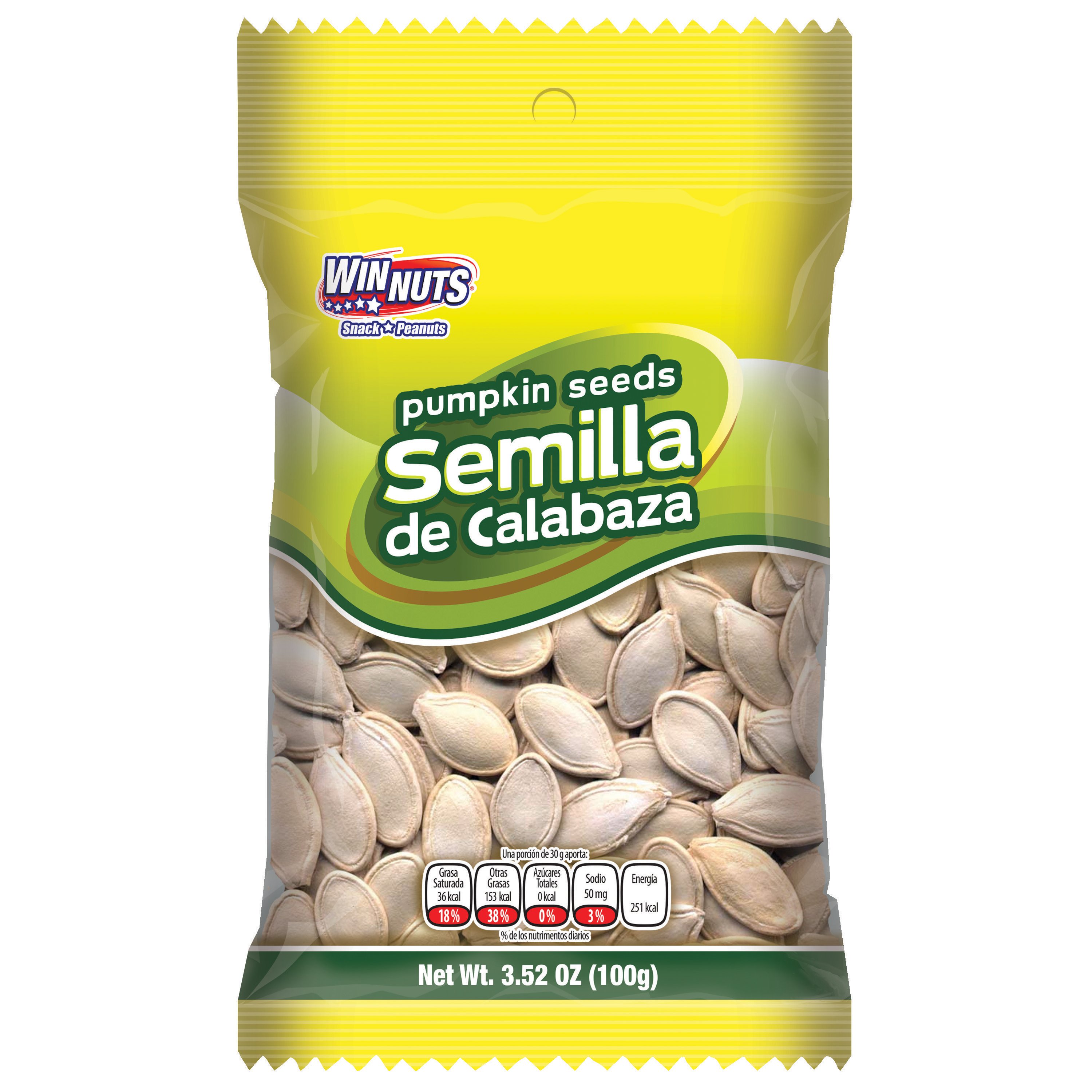 Winnuts Semilla de Calabaza Pumpkin Seeds Shop Nuts & seeds at HEB