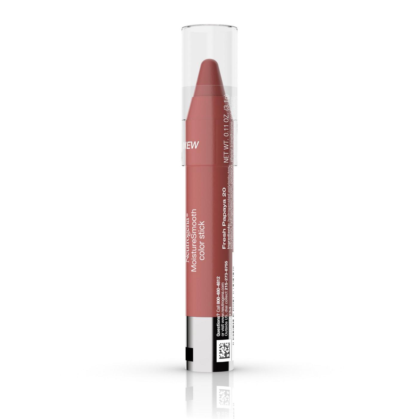 Neutrogena MoistureSmooth 20 Fresh Papaya Color Stick; image 3 of 3