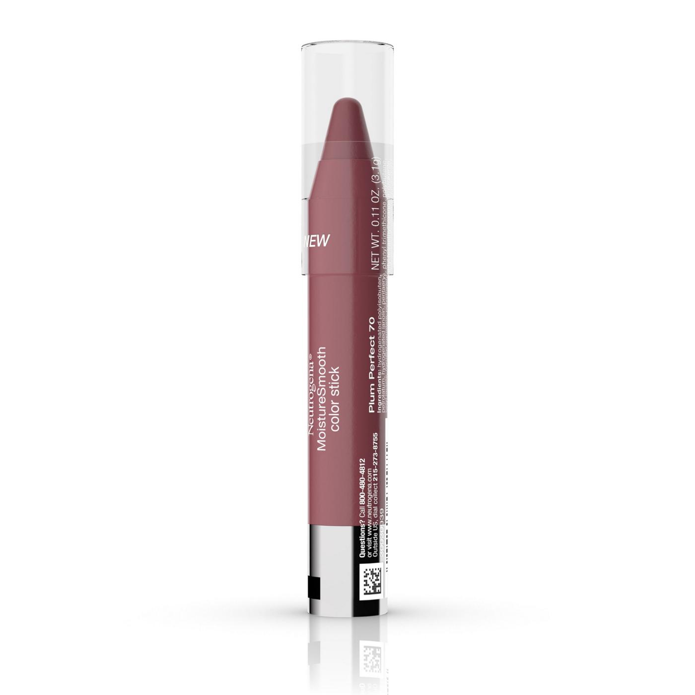 Neutrogena MoistureSmooth 70 Plum Perfect Color Stick; image 3 of 3