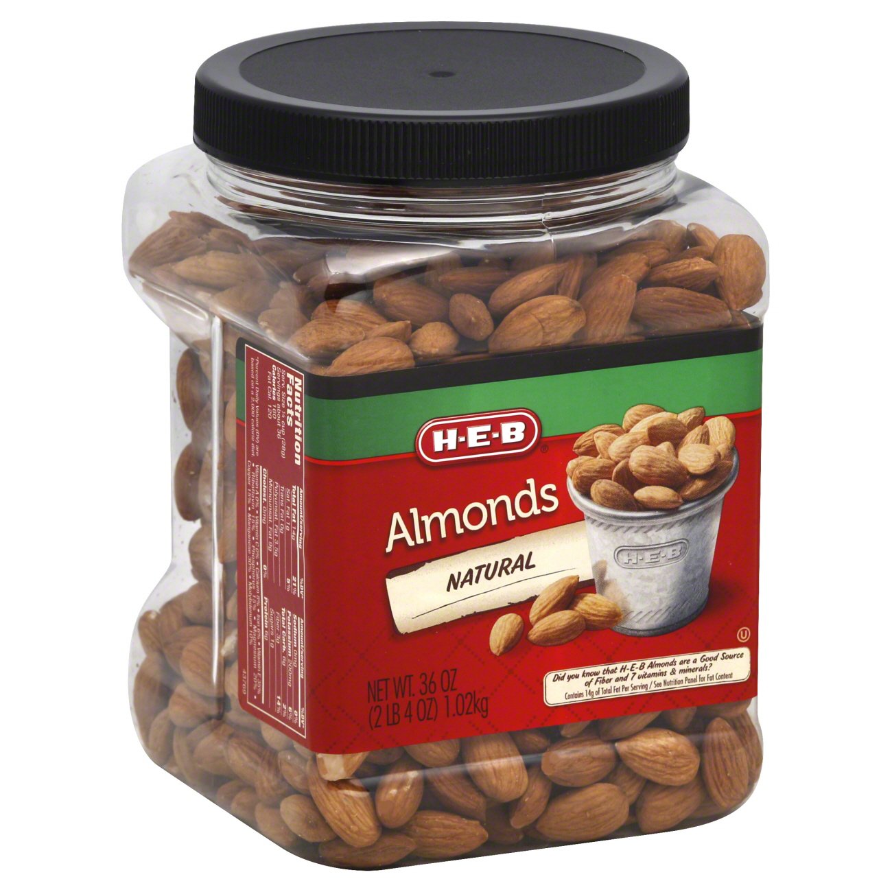 HEB Natural Almonds Shop Nuts & seeds at HEB