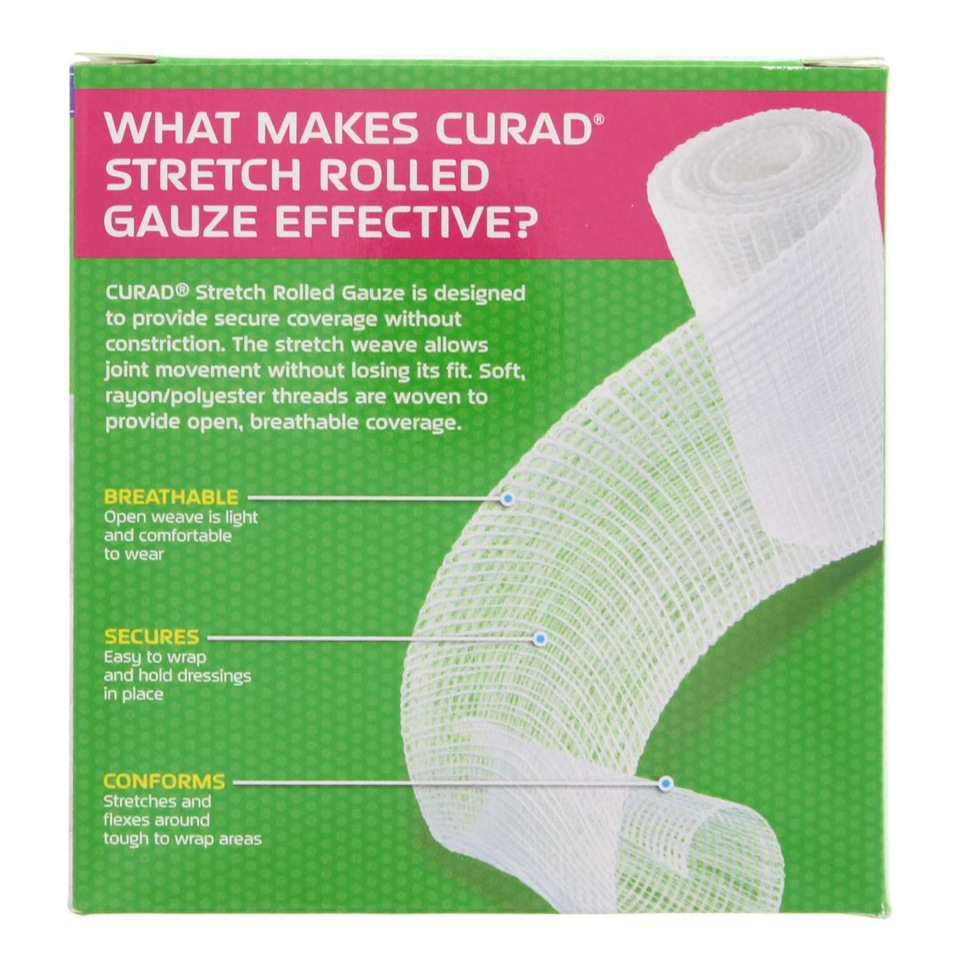 Curad Stretch Rolled Gauze; image 2 of 2