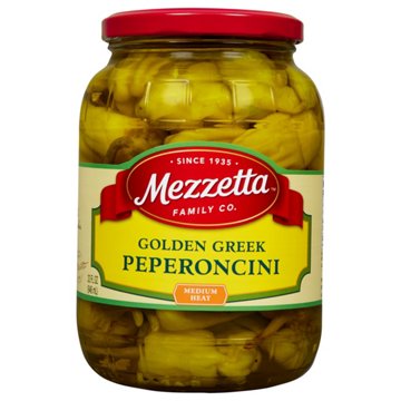 Mezzetta Golden Greek Peperoncini Medium Heat Peppers, 32 oz