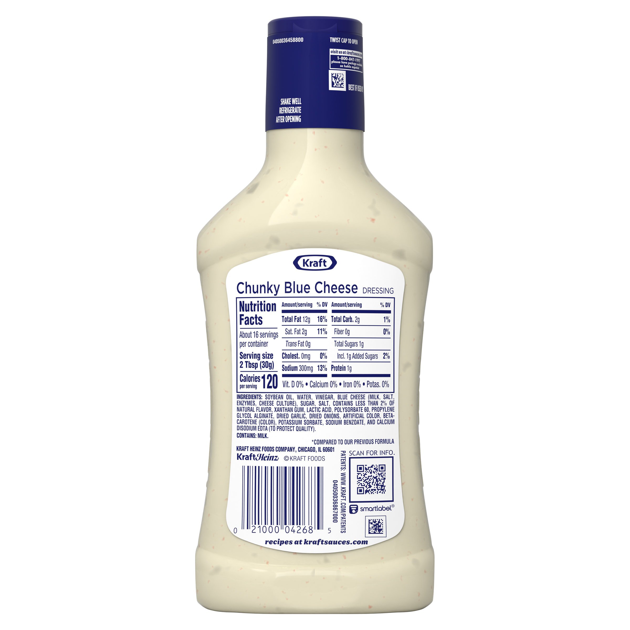 Kraft Chunky Blue Cheese Dressing - Shop Salad dressings at H-E-B